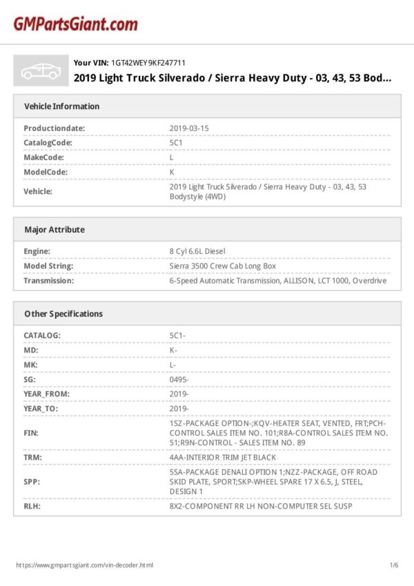2019 GMC Sierra 3500HD Denali Crew Cab 4x4 - Image 28