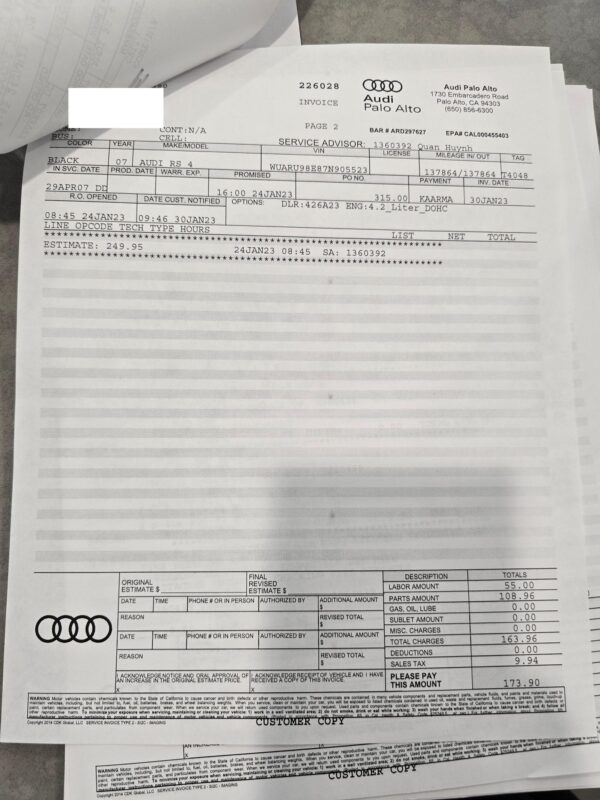 2007 Audi RS4 Sedan - Image 34