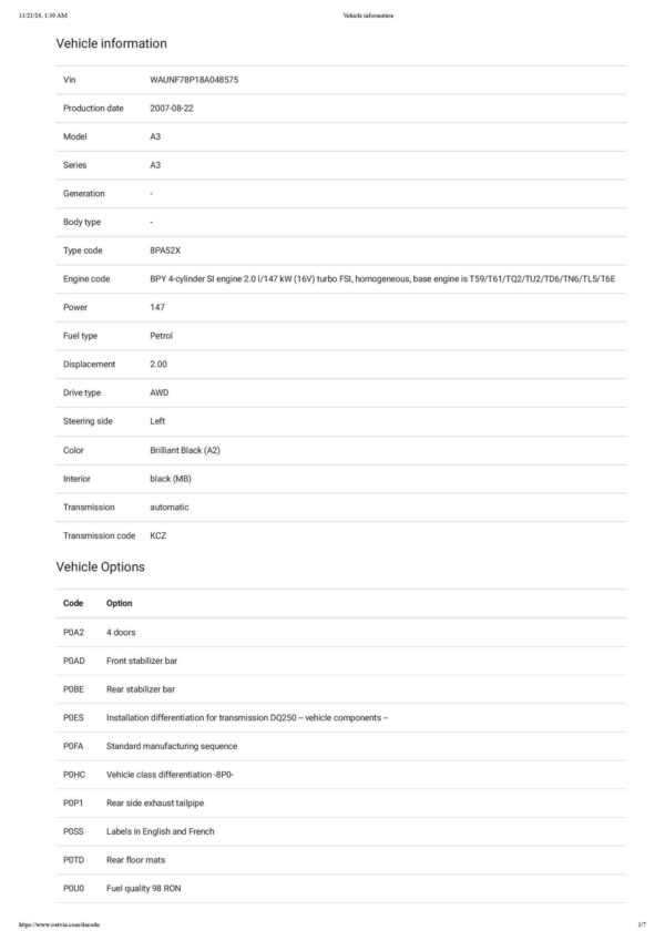 2008 Audi A3 2.0T - Image 34