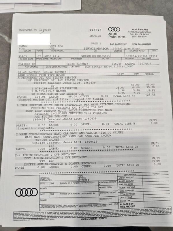 2007 Audi RS4 Sedan - Image 33